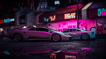 Sports, Cars, Car, Neon, Illumination, Backlight, Sports Car, Street HD wallpaper