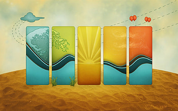 Conclude of an Evening, colors, 2d, evening HD wallpaper