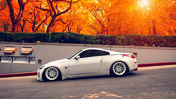 Nissan 350Z Autumn, nissan, nissan-350z, cars, autumn HD wallpaper