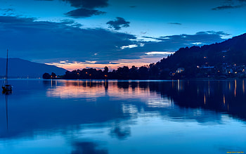 Landscape, Water, Night, Lakes HD wallpaper