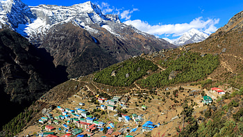 Namche Bazaar, Nepal HD wallpaper