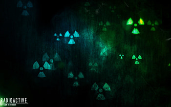 Art, Symbols, Characters, Stains, Spots, Radiation HD wallpaper
