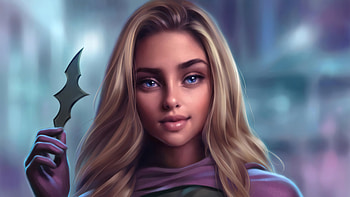 DC Comics Blue Eyes Batgirl Superheroes HD wallpaper