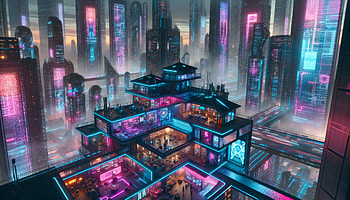 Cyberpunk Cityscape, cyberpunk, futuristic city, neon lights, architecture, urban landscape HD wallpaper