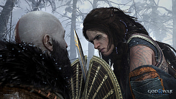 Kratos and Freya, God of War: Ragnarok HD wallpaper