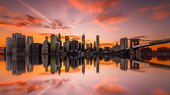 New York Sunset, New York sunset , Top New York, Sunset backgrounds HD wallpaper