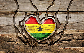 I love Ghana, , wooden carving hands, Day of Ghana, Ghanaian flag, Flag of Ghana, Take care Ghana, creative, Sudan flag, Ghana flag in hand, wood carving, african countries, Ghana HD wallpaper