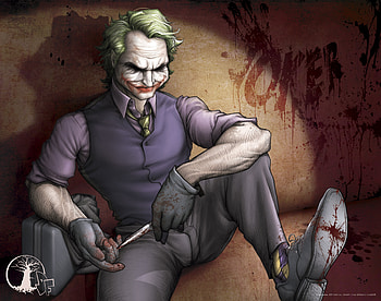 The Joker , joker, superheroes, supervillain, digital-art, artwork, deviantart HD wallpaper