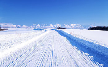 Landscape, Winter, Roads HD wallpaper