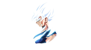 Goku Ultra Instinct Dragon Ball Minimal , goku, dragon-ball-super, anime, dragon-ball, artstation, artist, artwork, digital-art HD wallpaper
