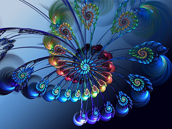 Abstract design, colorful, design, abstract, art, bright colors, patterns HD wallpaper