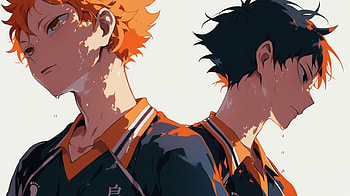 Haikyū!! Shōyō Hinata & Yū Nishinoya, Anime, Haikyū!!, Shōyō Hinata, Yū Nishinoya HD wallpaper