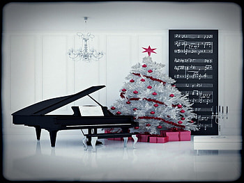 Merry Christmas, feliz, piano, merry, christmas, navidad HD wallpaper
