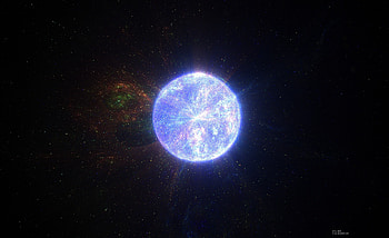 Ball, glow, bright star, space, dark HD wallpaper