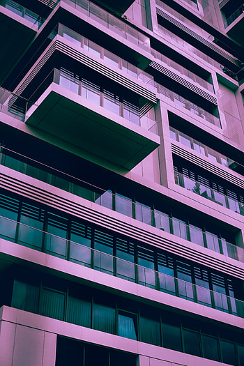 Windows, Architecture, Building, Minimalism, Facade, Balconies HD phone wallpaper