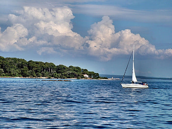Landscape, Yachts HD wallpaper