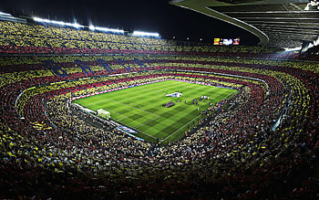 Barcelona vs. Real Madrid, Camp Nou Stadium HD wallpaper