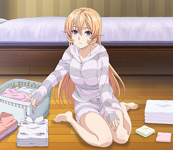 Blonde, anime girl, Erina Nakiri, Shokugeki no Soma HD wallpaper