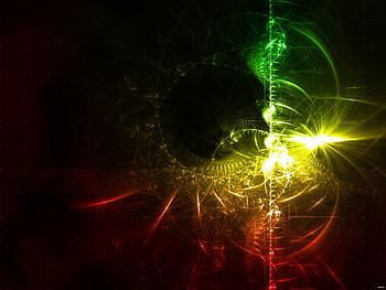 Abstract Cool, black, abstract, yellow, green, red, leech5, cool HD wallpaper
