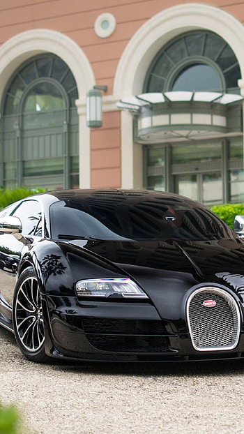 Bugatti Car, Black Royal Car HD phone wallpaper