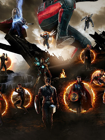 Avengers, Endgame, Final Battle HD phone wallpaper