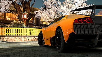 Murcielago, ps3, car, game, lamborghini, orange HD wallpaper