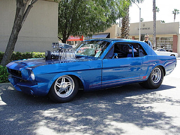 Rollin Thunder, Prostreet, Classic, Blue, Ford HD wallpaper
