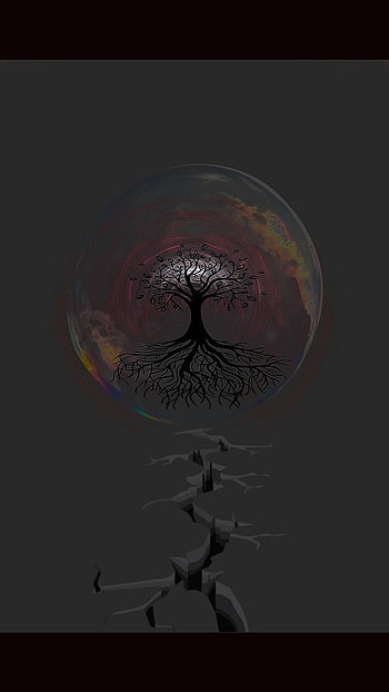 The entropy, ending, street_light, art, destroyed, earth, tree, life, gone HD phone wallpaper