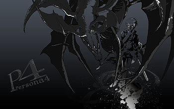 Persona 4, snake, wings, shin megami tensei, black, bat, persona, souji seta, samael HD wallpaper