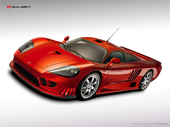 Saleen , car, expensive, red, vector, new HD wallpaper