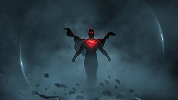Superman Up, superman, superheroes, artist, artwork, digital-art, minimalism, minimalist HD wallpaper