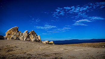 Eagle Rock, Warner Springs, California, clouds, landscape, sky, usa HD wallpaper