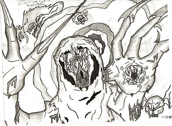 Death, zombie, grim, demon HD wallpaper
