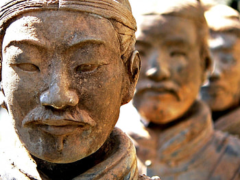 Closeup of Terracotta Warrior, Clay, Terracotta, Unique, Warrior HD wallpaper