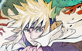 Minato Namikaze, Naruto, , vector art, Minato Namikaze drawing, creative art, Minato Namikaze art, vector drawing, japanese manga, anime characters, Namikaze Minato, Naruto characters HD wallpaper