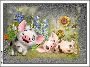 PIGGY'S AT PLAY, ART, PIGS, CUTE, ABSTRACT HD wallpaper