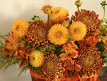 Flowers, Chrysanthemum, Bright, Alstroemeria, Composition HD wallpaper