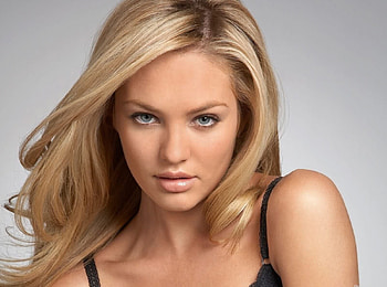 Candice Swanepoel, model, blue eyes, blonde, girl, woman, beauty HD wallpaper