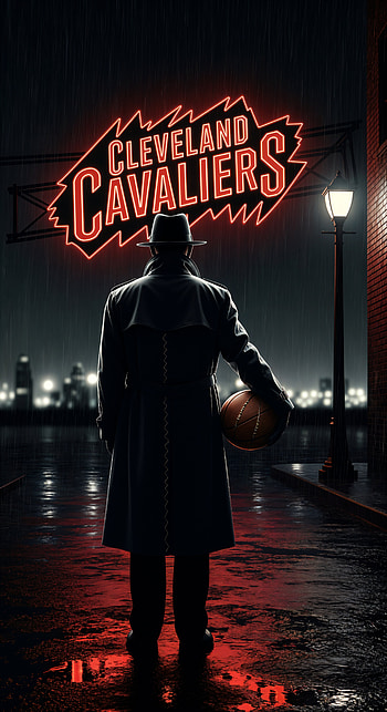Cleveland Cavaliers Nightwatch, basketball, neon sign HD phone wallpaper