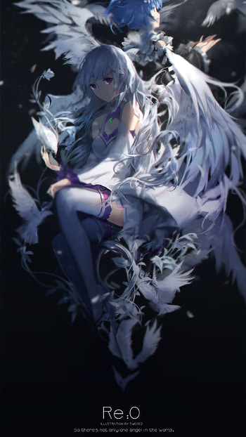 Rem (Re:ZERO), Emilia (Re:ZERO), Anime, Re:Zero - Starting Life in Another World HD phone wallpaper