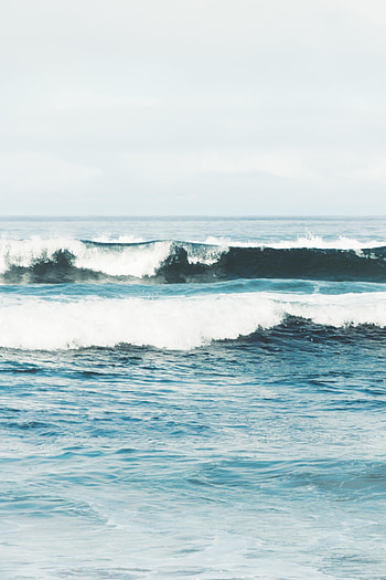 Nature, Water, Waves, Horizon, Splash HD phone wallpaper