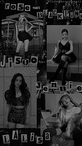 BlackPink , jennie, jisoo, dark, lisa, rose, blink HD phone wallpaper