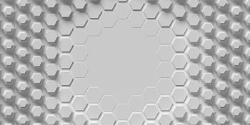 White hexagonal pattern, Tech-inspired , Clean background, Hexagon design HD wallpaper