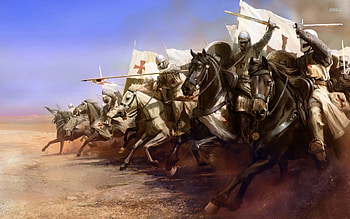 knights at war, knight, horse, stampede, war HD wallpaper