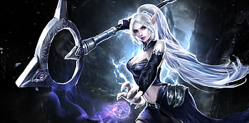 Elf girl, child of the element, fantasy, game, girl, luminos, elf HD wallpaper
