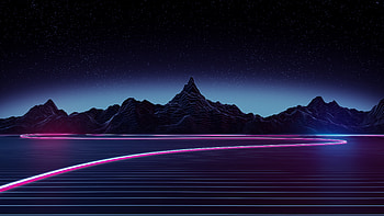 Neon Highway , neon, highway, artwork, digital-art, abstract, deviantart HD wallpaper