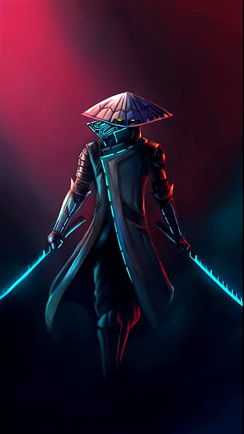 Samurai, magenta, entertainment HD phone wallpaper