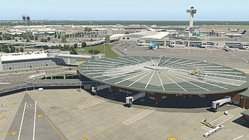 John F. Kennedy International Airport, X-plane 11, Promotional art, JFK Airport HD wallpaper