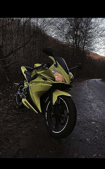 Yamaha yzf r125, automotive lighting, motorcycle HD phone wallpaper