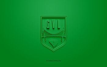Greenville Triumph SC, creative 3D logo, green background, American soccer team, USL League One, Greenville, USA, 3d art, soccer, Greenville Triumph SC 3d logo HD wallpaper